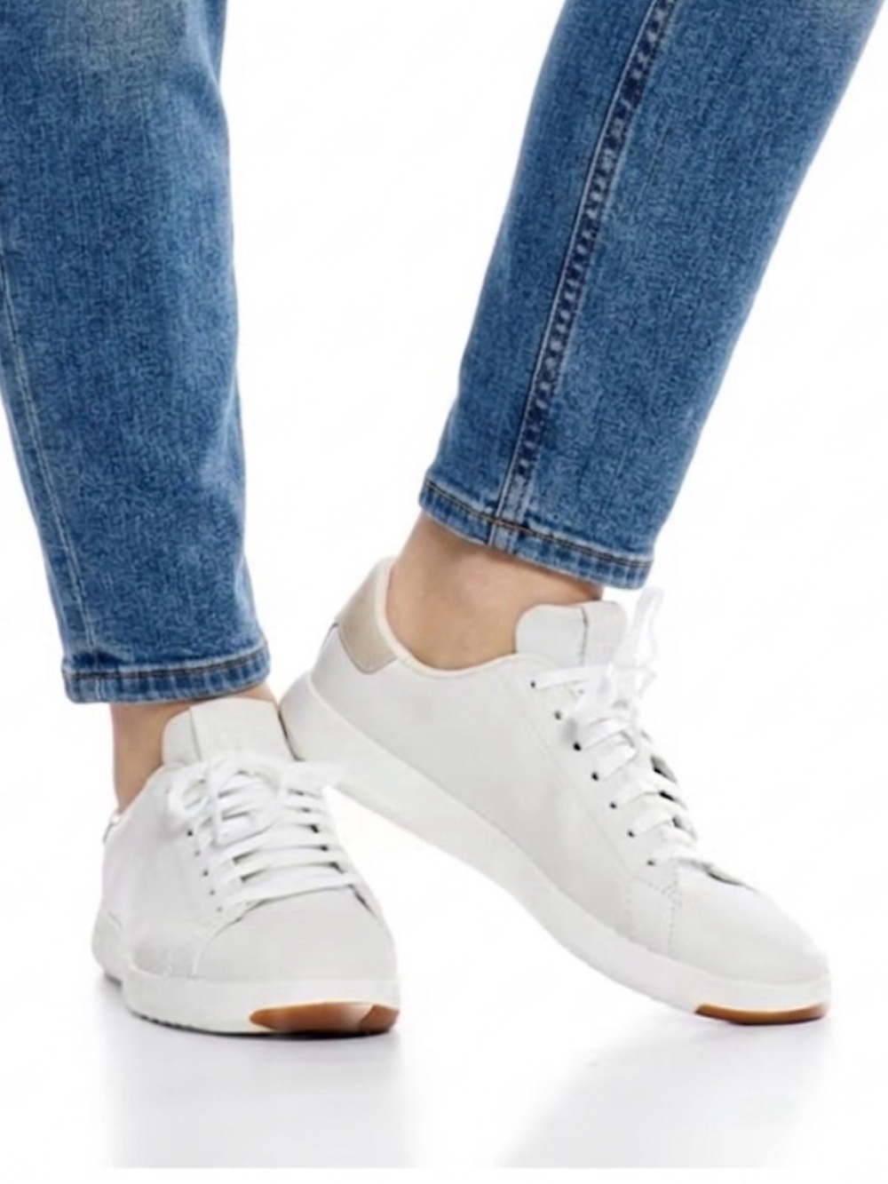 Cole Haan - women’s GrandPro‎ leather Tenis sneakers lace up white shoes SZ 7